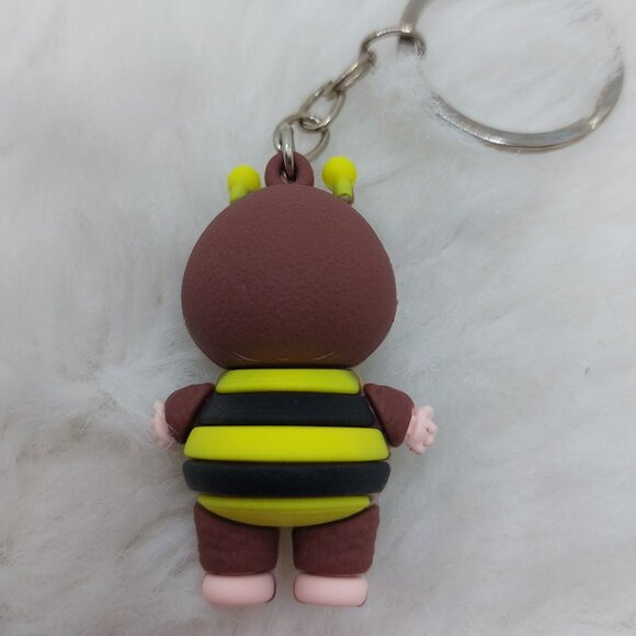 2/$19  Labubu bee outfit brown keychain - Picture 2 of 6
